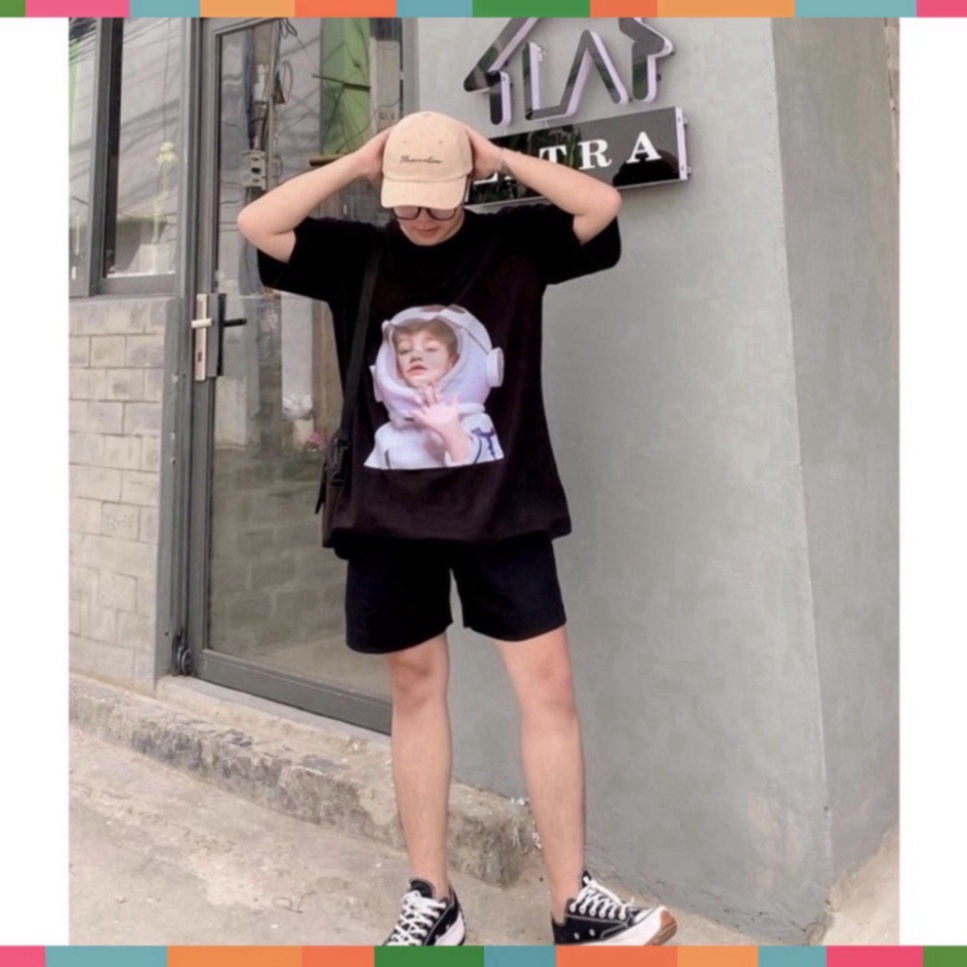 Áo thun ADLV Phi Hành Gia, kiểu dáng unisex, cotton dày dặn, cộc tay cổ tròn trend hè 2022 | BigBuy360 - bigbuy360.vn