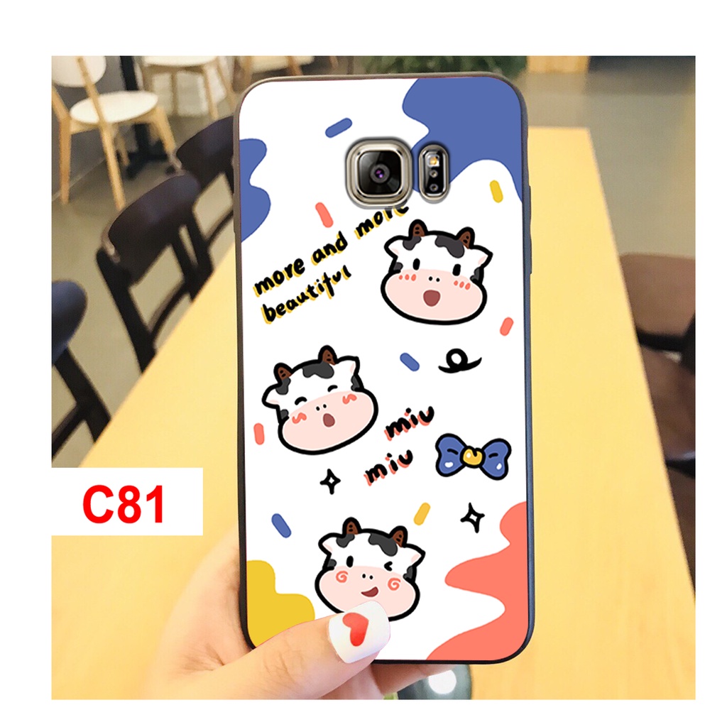 Ốp Lưng Samsung Note 5-S6-S6 Edge-S7-S7 edge In Hình Bò Sữa Cute, Nhiều Màu Sắc Mới P4