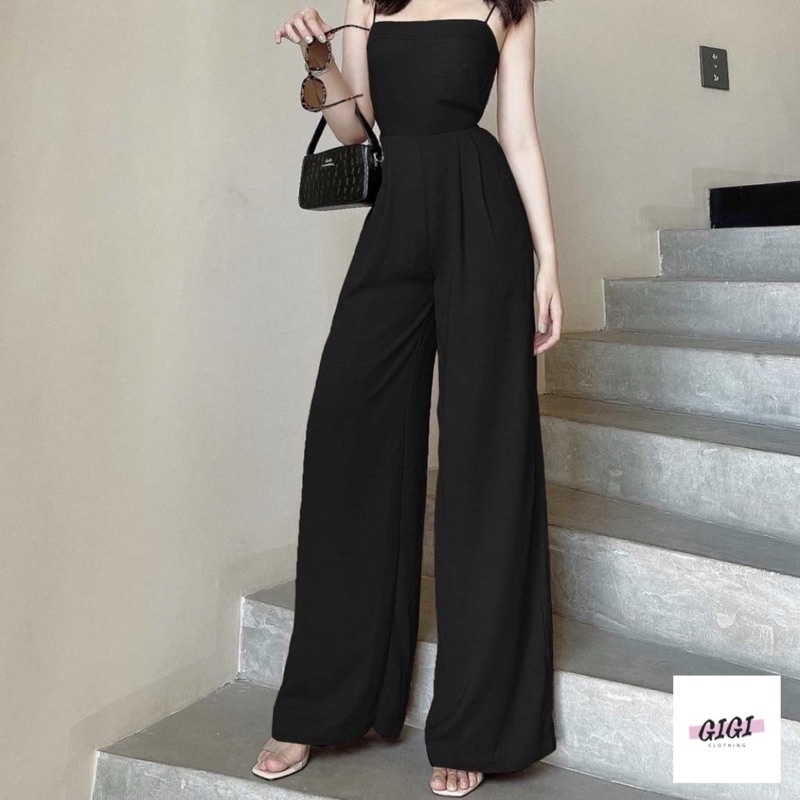 A2 Jumpsuit Liền Dáng Dài Hai Dây | BigBuy360 - bigbuy360.vn