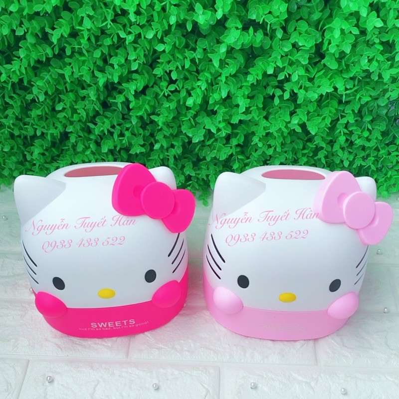 Hộp đựng khăn giấy cuộn Hello Kitty