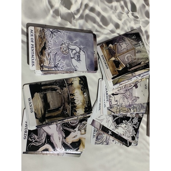 Bộ Bài Ink Witch Tarot Handmade 7 x 12cm