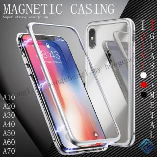 Samsung Galaxy A10 A20 A30 A40 A50 A60 A70 Tempered Glass Magnetic Hard Case