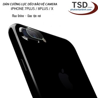 Miếng Dán Cường Lực Bảo Vệ Camera iPhone 7Plus / 8Plus / X