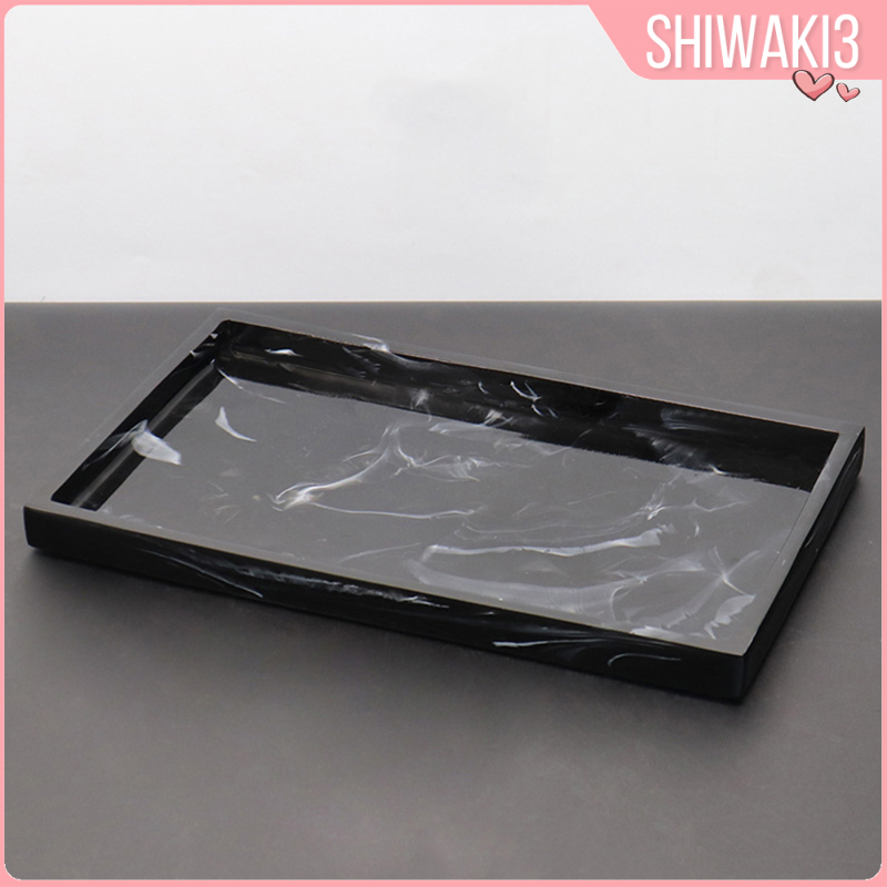 Khay Đựng Nến / Xà Phòng / Nước Hoa Hình Chữ Nhật Bằng Resin Giả Cẩm Thạch Handmade Trang Trí Nhà Cửa