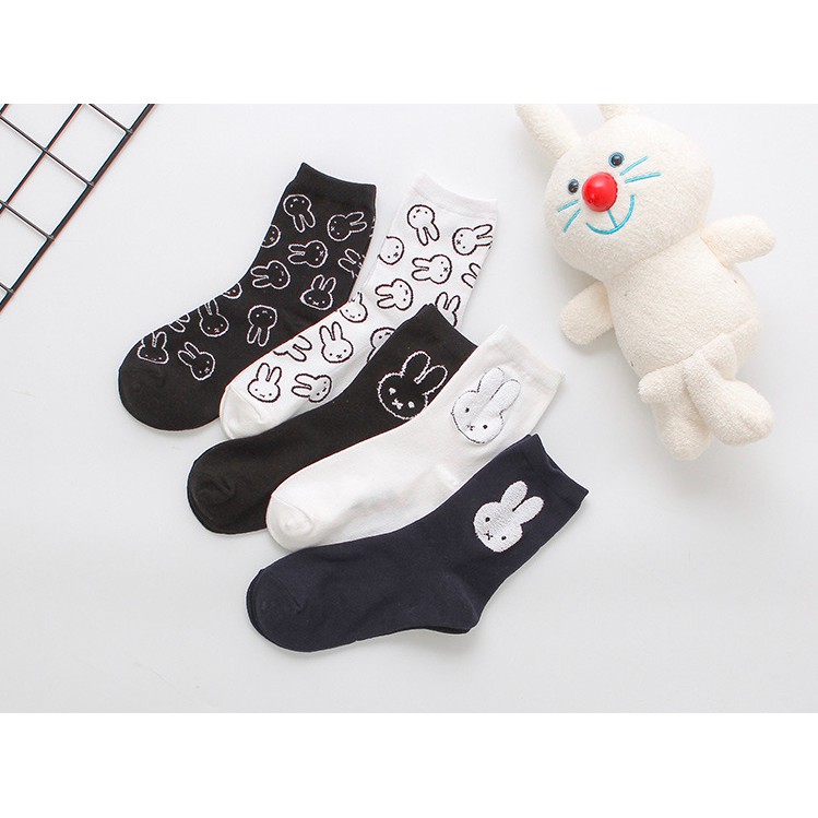 [SIÊU CUTE] Tất nữ cổ cao họa tiết hoạt hình xinh bá cháy