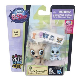 Anh em chó xám Fleetly và Loopy LITTLEST PET SHOP B4765/A7313