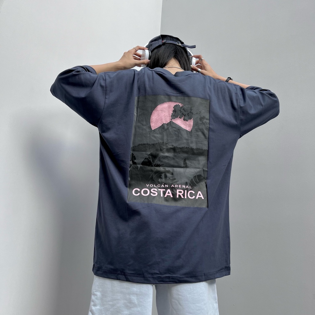 Áo thun tay lỡ COSTA RICA ❤️ Áo phông oversize form rộng unisex nam nữ - A14 - Happy Style