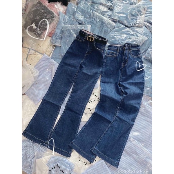 QUẦN JEAN NỮ ỐNG LOE CẠP CAO,CO GIÃN,GIÁNG DÀI | BigBuy360 - bigbuy360.vn