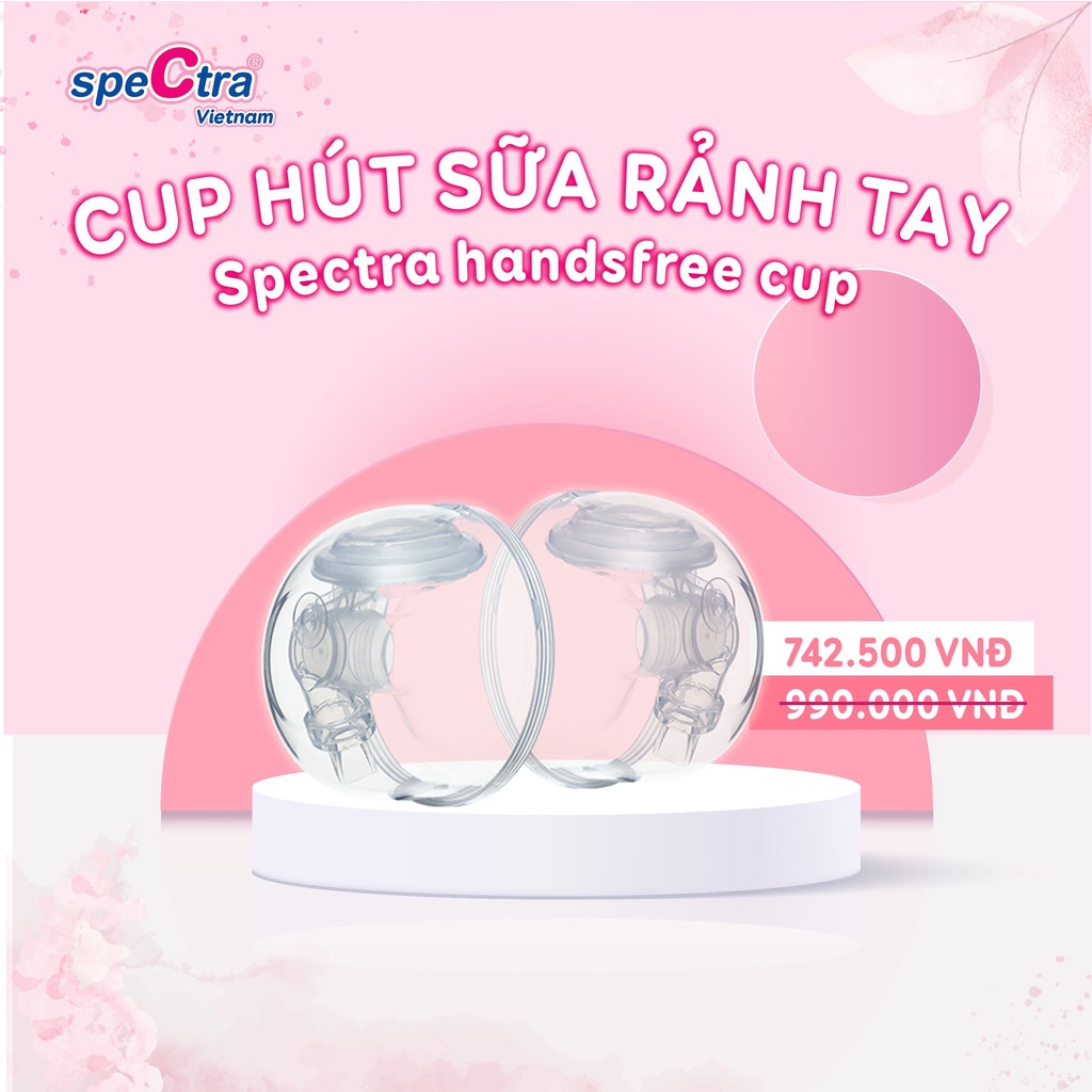 Bộ Cup Hút Sữa Rảnh Tay Spectra Handsfree Chính Hãng (Size 24/28mm)