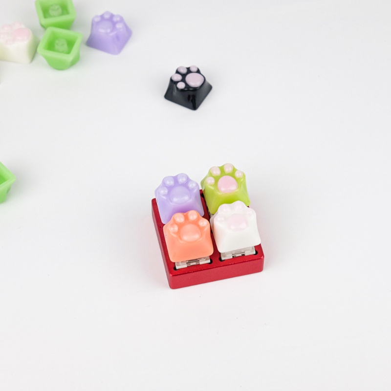 Nút Bàn Phím Bằng Nhựa Mềm Hình Mèo Cào