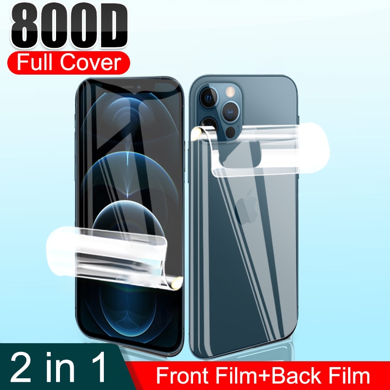 Miếng Dán Bảo Vệ Mặt Trước Sau 2 Trong 1 Cho Iphone 11 Pro Max 12 Pro Max 12