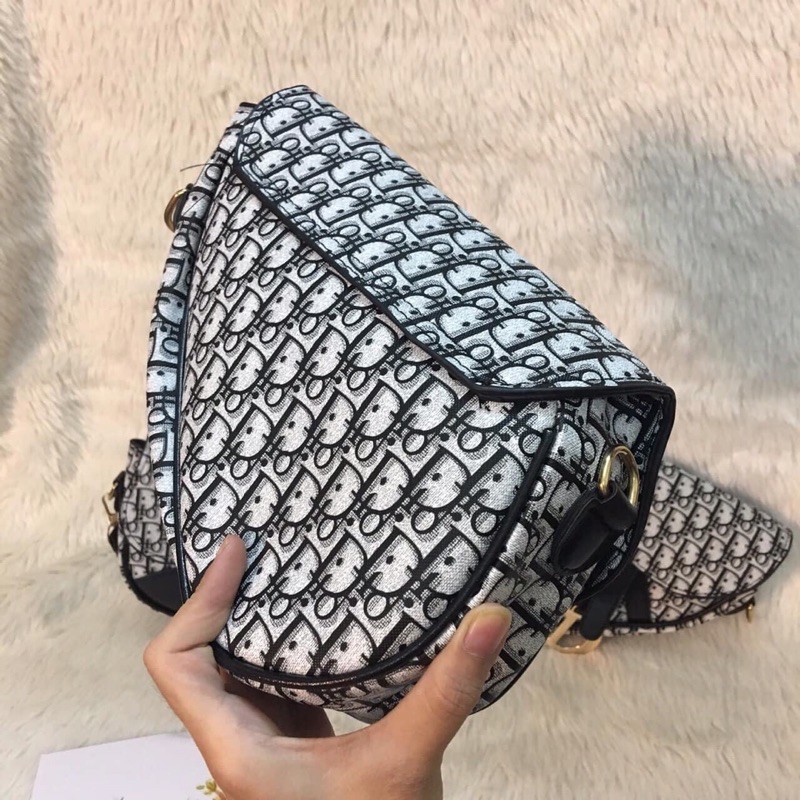 Túi D.i.o.r Yên Ngựa Thổ Cẩm Size 22 | BigBuy360 - bigbuy360.vn