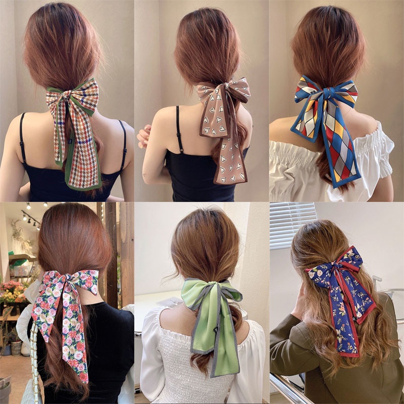 Băng Đô Cài Tóc Bằng Lụa Đa Năng Thời Trang Hàn Quốc Cho Nữ