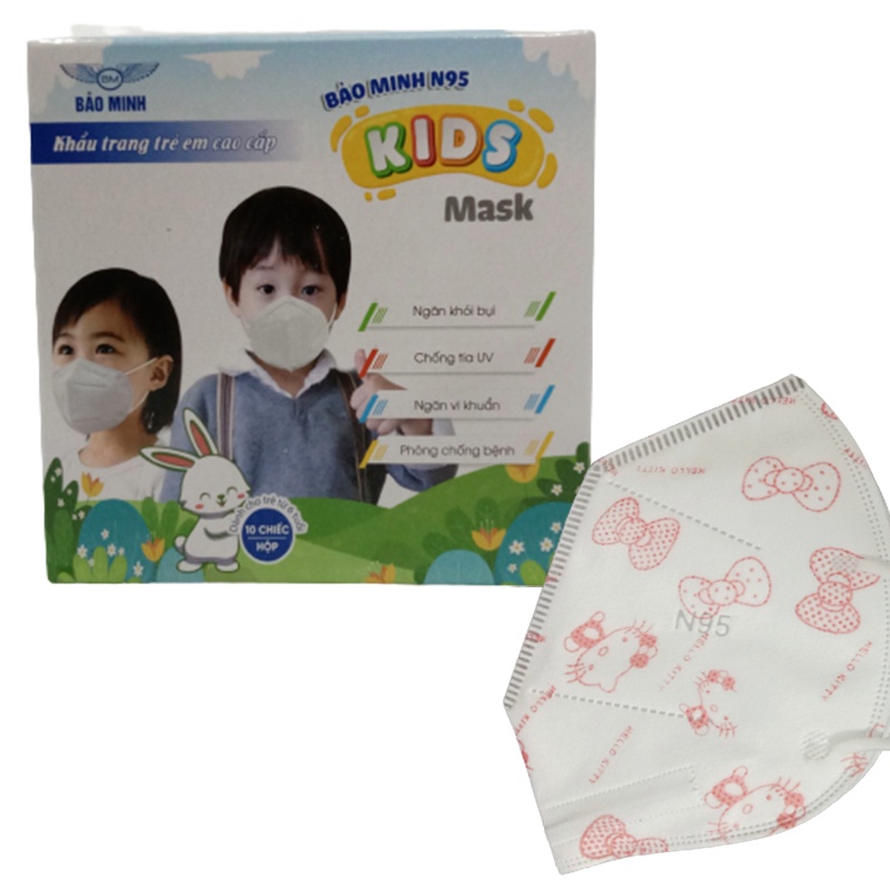 Khẩu trang trẻ em thời trang N95 KIDS Bảo Minh