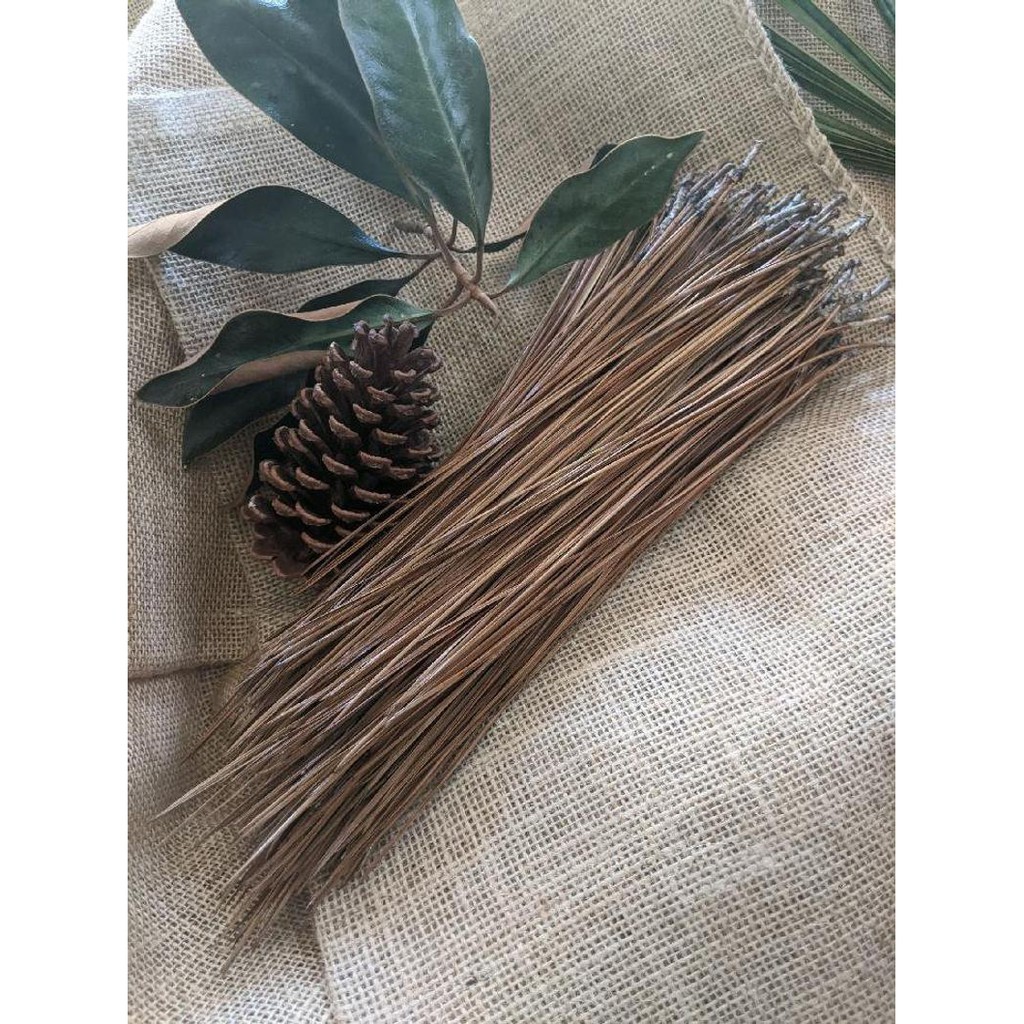 1kg lá thông khô màu tự nhiên không nhuộm, trang trí decor, làm vòng nguyệt quế giá rẻ tận rừng thông