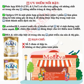 NAN SUPREME 400G - SỮA CHỐNG DỊ ỨNG CHO TRẺ SƠ SINH CỦA NGA
