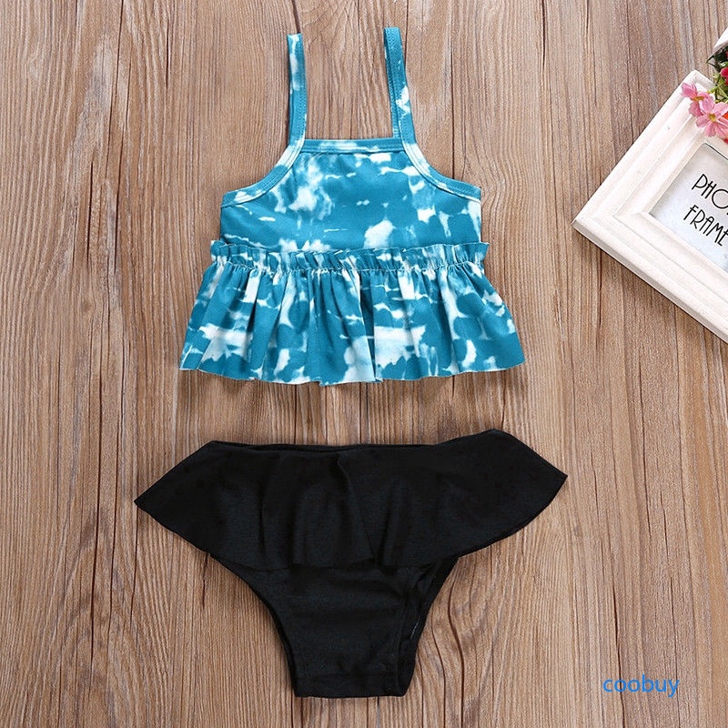 CB❤❤ Kids Baby Girls Swimwear Set Bathing Cute Costume 2PCS