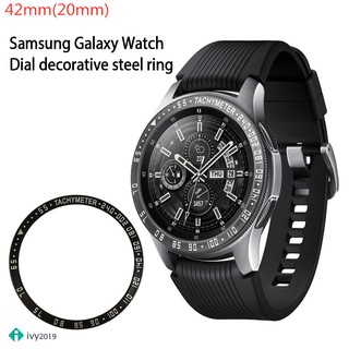 ♞【For Samsung Gear S3/Galaxy Watch 42MM 】 Vỏ vòng bezel chống trầy kim loại nóng