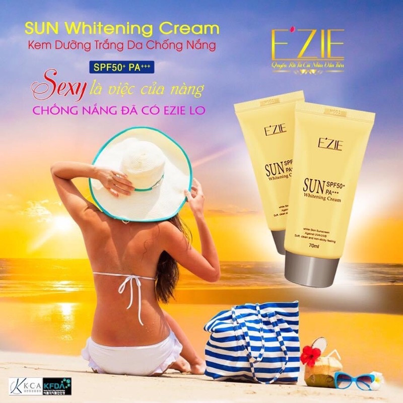KEM CHỐNG NẮNG EZIE NÂNG TONE DƯỠNG TRẮNG DA