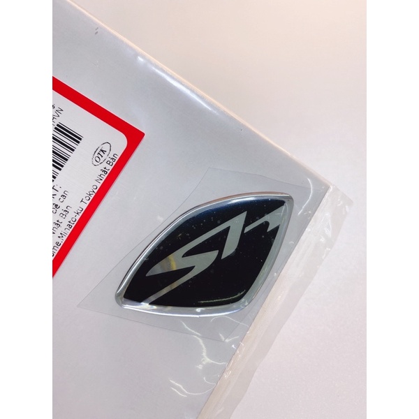 Tem mặt nạ Sh màu đen zin Honda, logo nạ trước SH màu đen