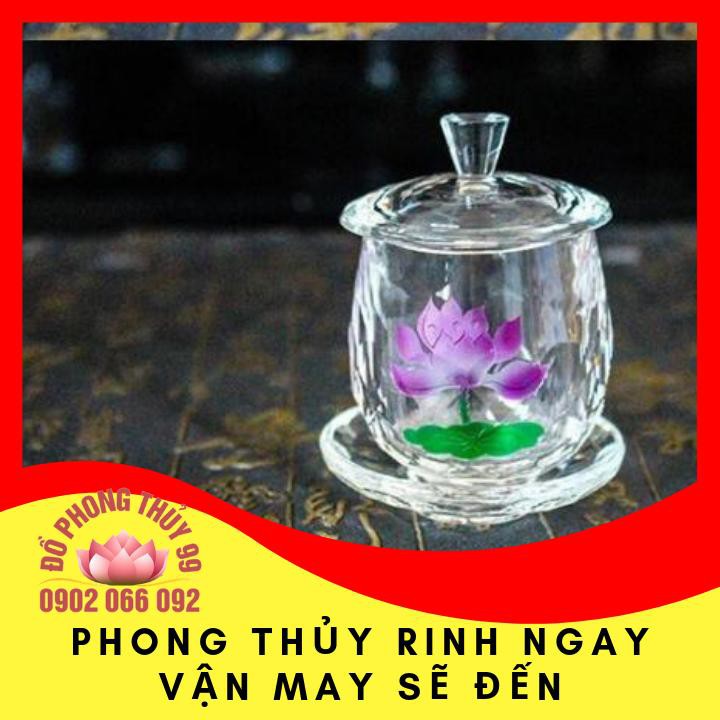 Chén thờ đựng nước thánh pha lê cao cấp