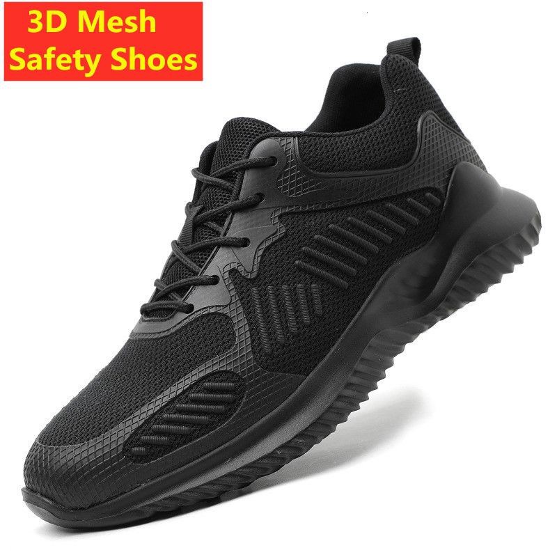 Giày bảo hộ mũi thép 3D thoáng khí chống va đập/đâm thủng khi chơi thể thao/leo núi cho nam và nữ