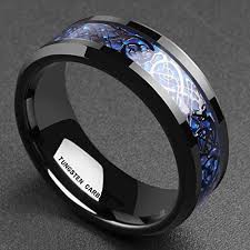 Nhẫn nam titan đá xanh cực đẹp