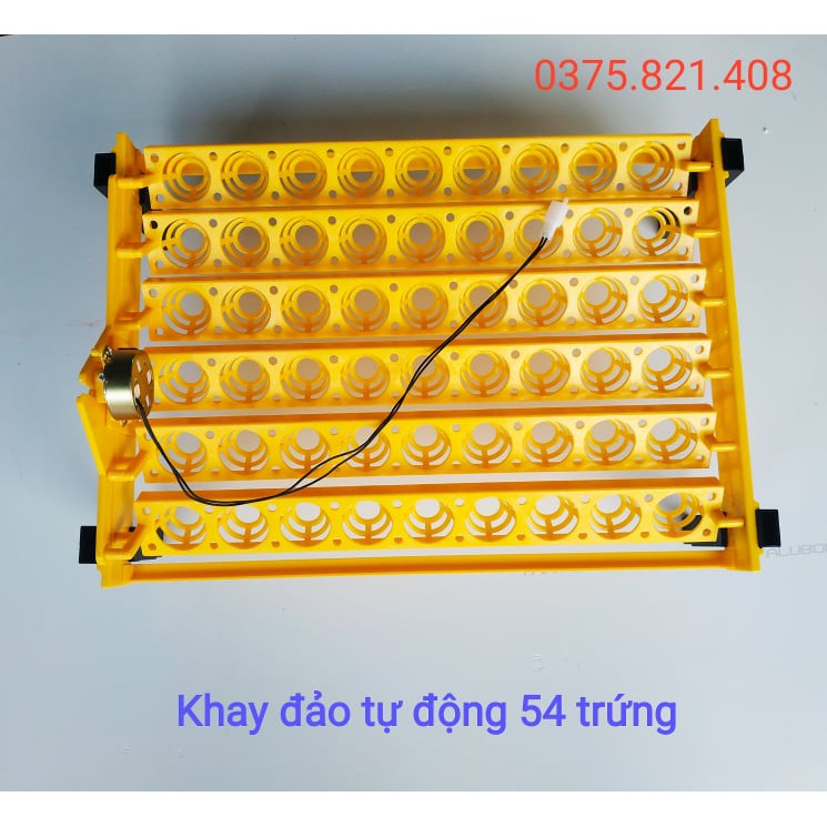 Máy Ấp Trứng Ánh Dương P100 + Khay Đảo Tự Động 54 Trứng Tặng Thuốc Úm Gà - tự lắp thùng xốp