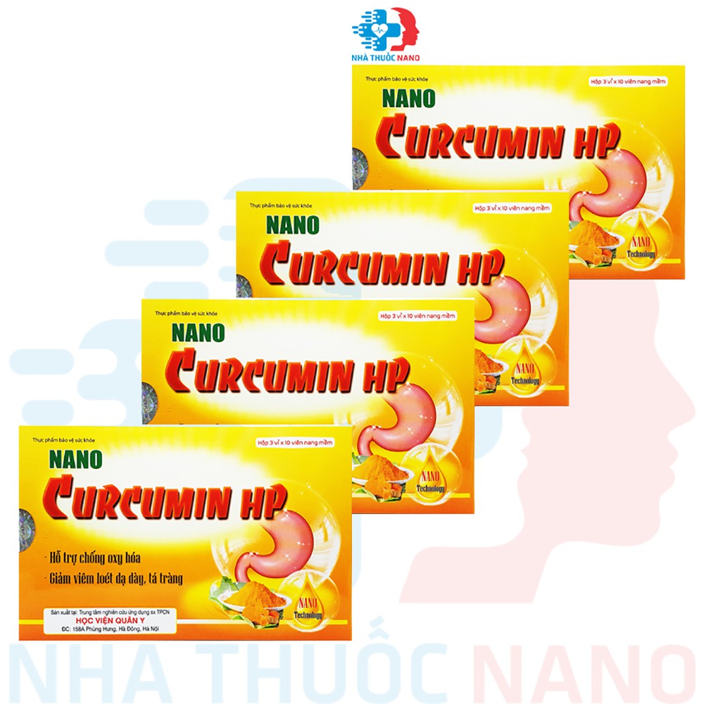 Nano Curcumin HP Học Viên Quân Y - Hỗ Trợ Bệnh Đau Dạ Dày