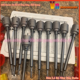 Mũi khoét bê tông( đầu khoét riêng, cán riêng,combo cả đầu+cán .tùy vào khách lựa chọn)