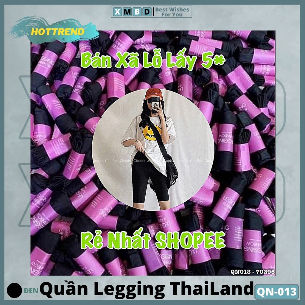 [XÃ LỖ LẤY 5*] Quần Legging Đen Siêu Co Dãn Hàng Thailand Siêu Đẹp - QN013