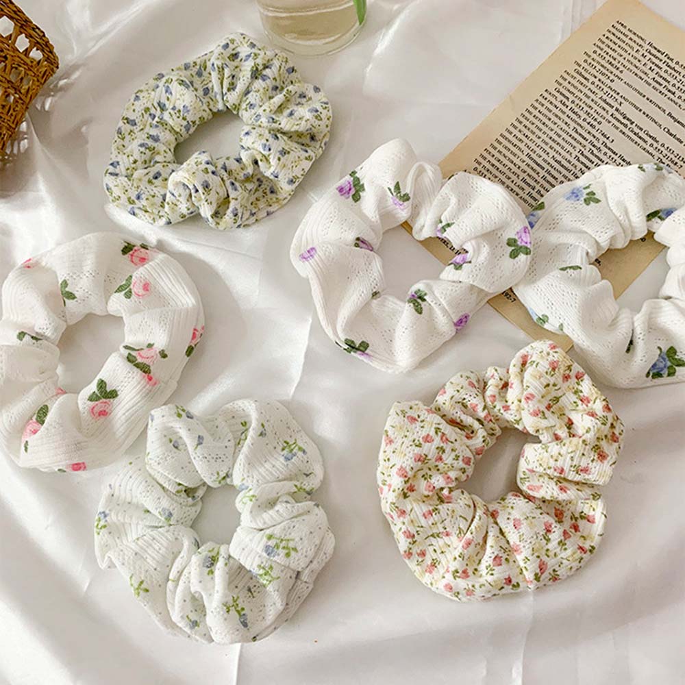 Dây Buộc Tóc Bằng Vải In Họa Tiết Phong Cách Boho