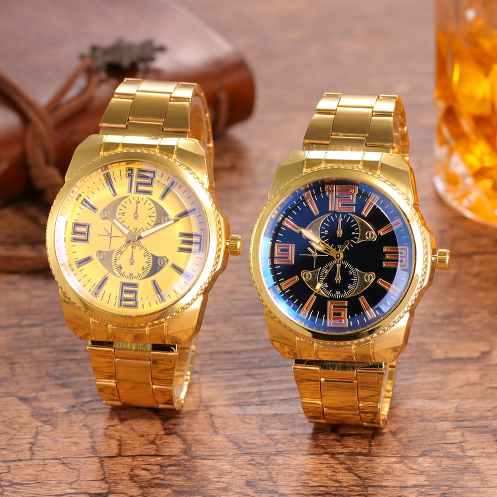 Đồng Hồ Kim Mặt Tròn Thời Trang Cho Nam