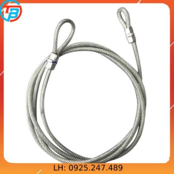 Dây cáp khóa xe bọc nhựa Phi 8mm -  Dài 8 mét CÁP THÉP Thái Bình VinàN