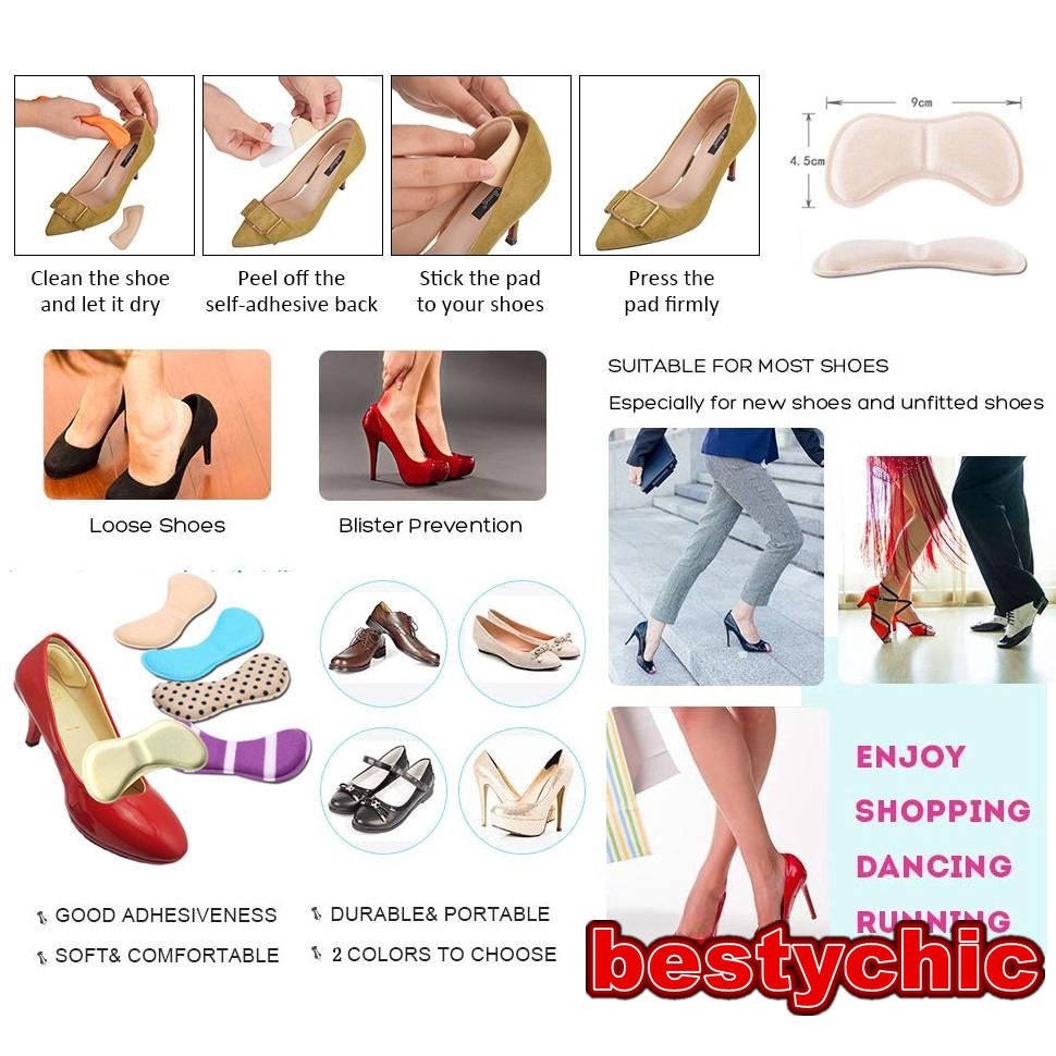 1 Cặp Miếng Lót Giày Cao Gót 4D Chống Trượt Chống Trầy Xước