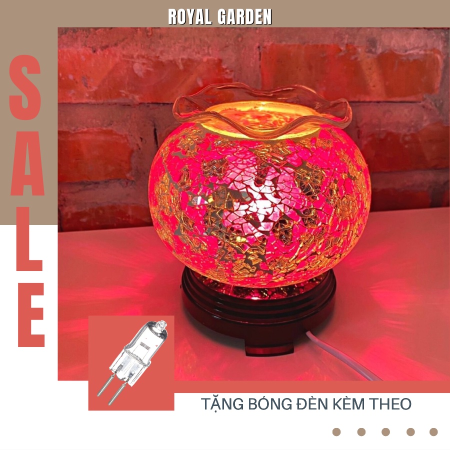 Đèn Xông tinh dầu pha lê, nhiều màu sắc đẹp, sang trọng