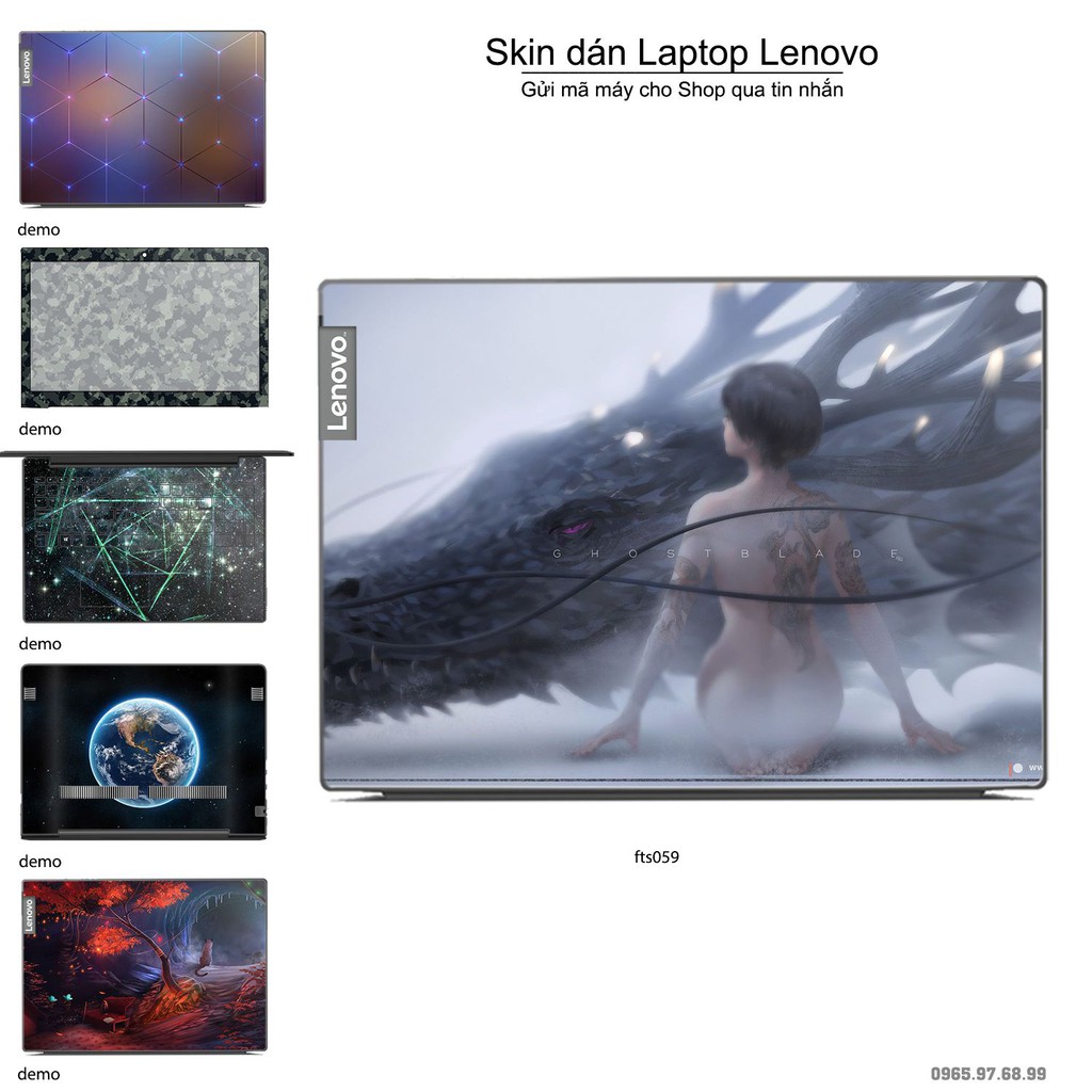 Skin dán Laptop Lenovo in hình Fantasy _nhiều mẫu 6 (inbox mã máy cho Shop)