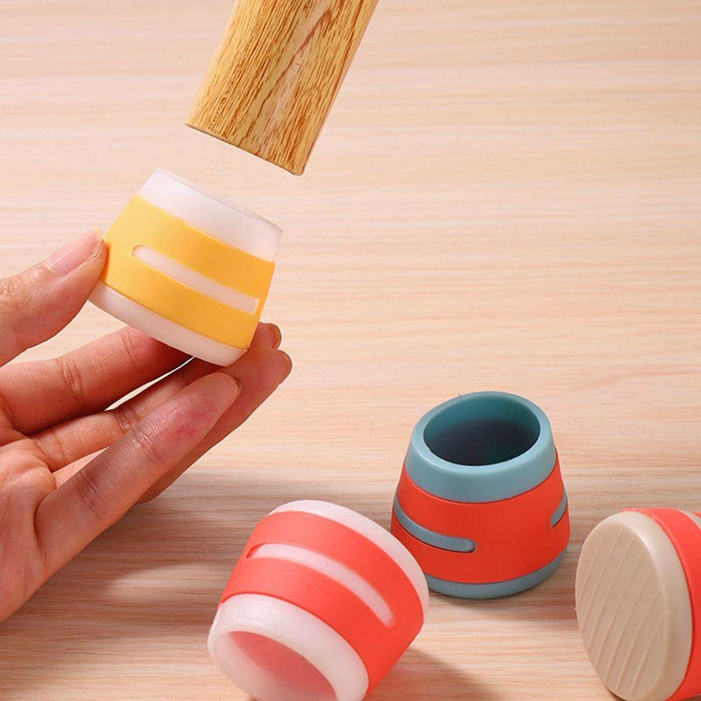 Set 4 Miếng Lót Chân Bàn Chống Trầy Chống Trượt Hình Tròn