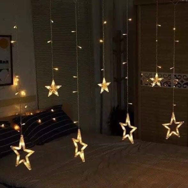 Đèn nháy mành hình ngôi sao ( trang trí siêu đẹp)