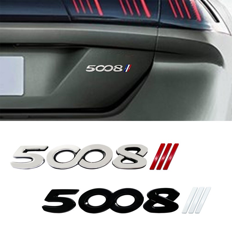 Bên Ngoài Ô Tô Kim Loại Miếng Dán Xe Ô Tô Phụ Kiện Cho Peugeot Dải Trang Trí 2008 3008 4008 5008 206 207 301 408 307 407 508 Đuôi Xe Phía Sau Miếng Dán Tạo Kiểu