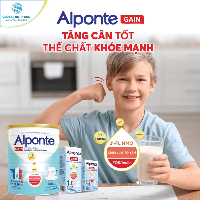 Sữa bột Alponte Gain 0+ 1+ 800g
