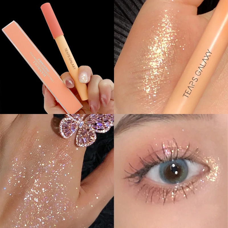 ✨✨1 Bút Kẻ Mắt/Phấn Mắt Màu Nhũ Kim Cương Sáng Bóng Chống Nước Lâu Trôi
