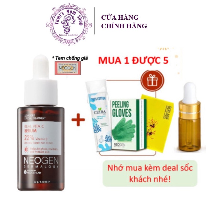 Siêu Tinh Chất Mờ Thâm Dưỡng Trắng Vitamin C SAP Neogen Dermalogy Real Vita C Serum 32g