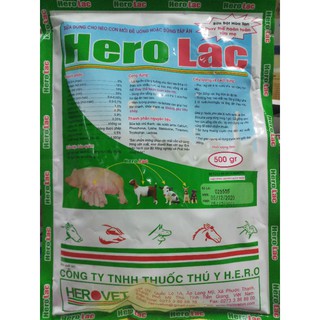 Hero Lac gói 500 gram sữa bột cho heo con (best seller)