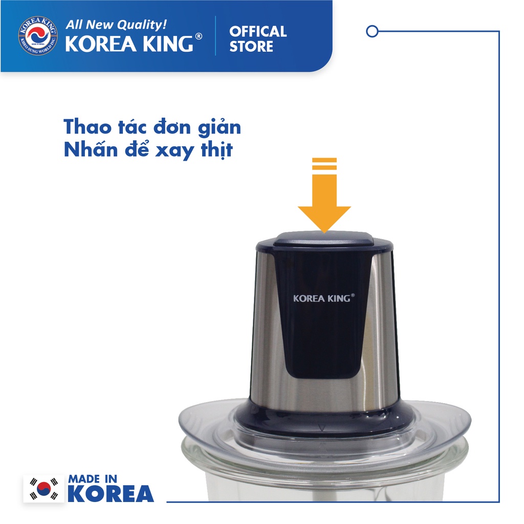 Máy xay thịt Korea King 1.5L PMC-15B/R/G Cao Cấp