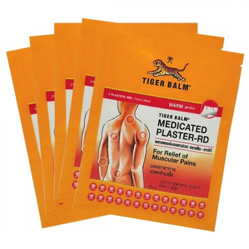 Tiger Balm Plaster - Miếng dán nóng thảo dược - Nhập khẩu Singapore - gói 3 hoặc 5 miếng