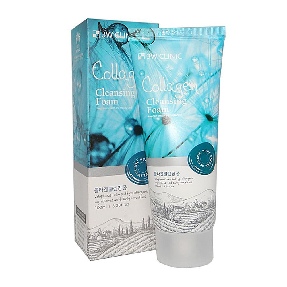 Sữa Rửa Mặt 3W Clinic Collagen Cleansing Foam 100ml