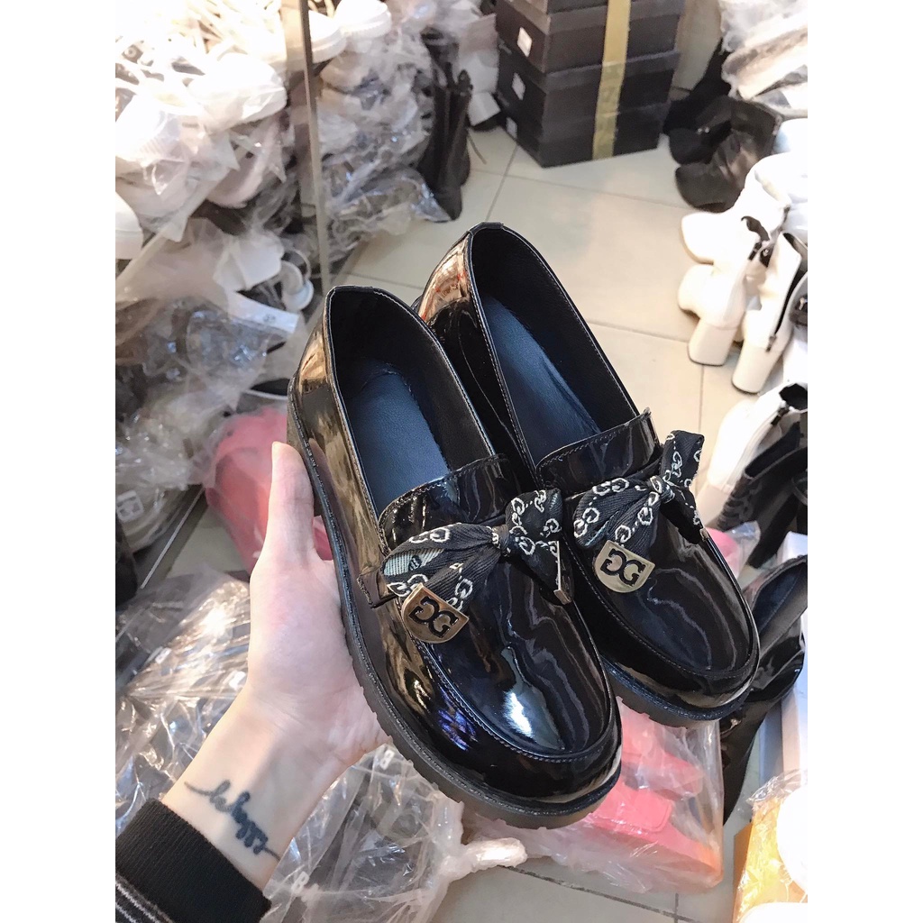 Giày Oxford, Giày lười da bóng nơ GG