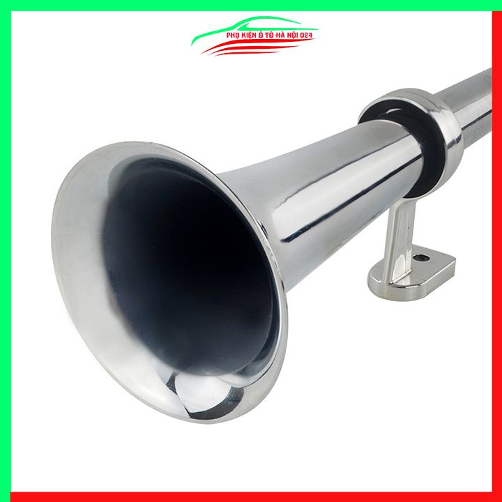 Còi sinh hơi ô tô 12V dài 45cm hợp kim mạ kẽm kèn đơn cường độ 150db