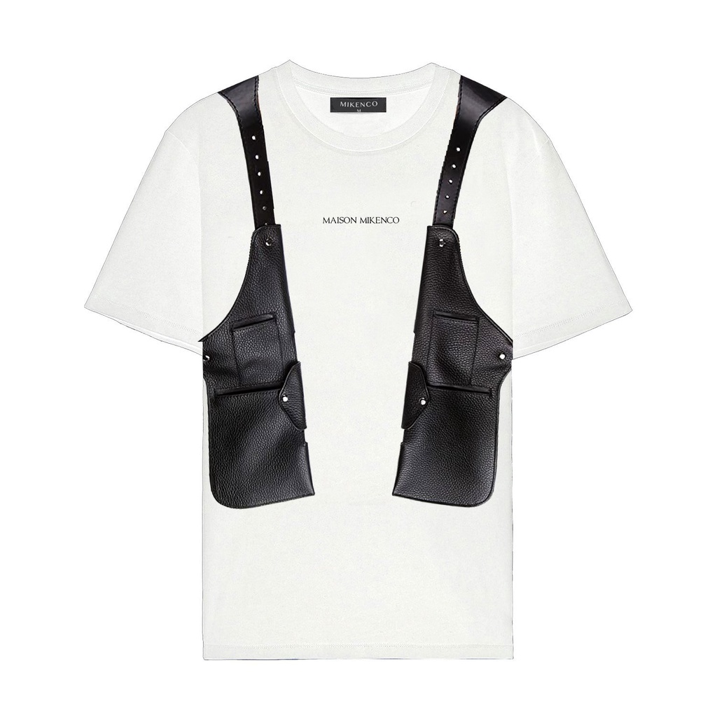 Áo phông nam MIKENCO Holster leather tshirt